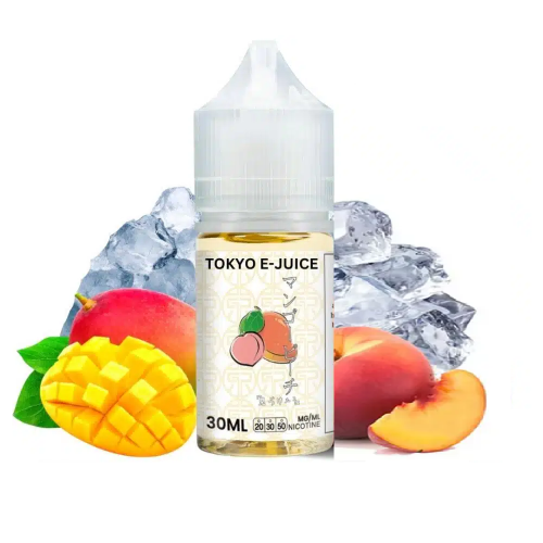 سالت نیکوتین توکیو انبه هلو یخ | TOKYO ICED MANGO PEACH SALT JUICE